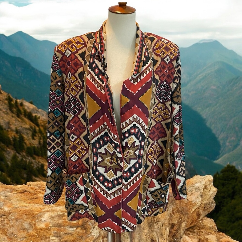 Barrie Stephens Blazer Aztec Style